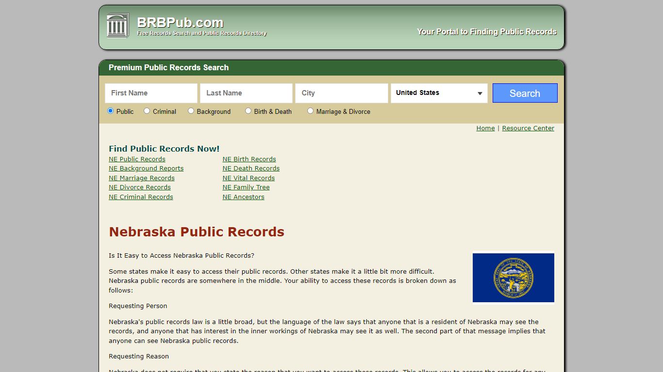 Free Nebraska Public Records | Search Criminal and Civil ...